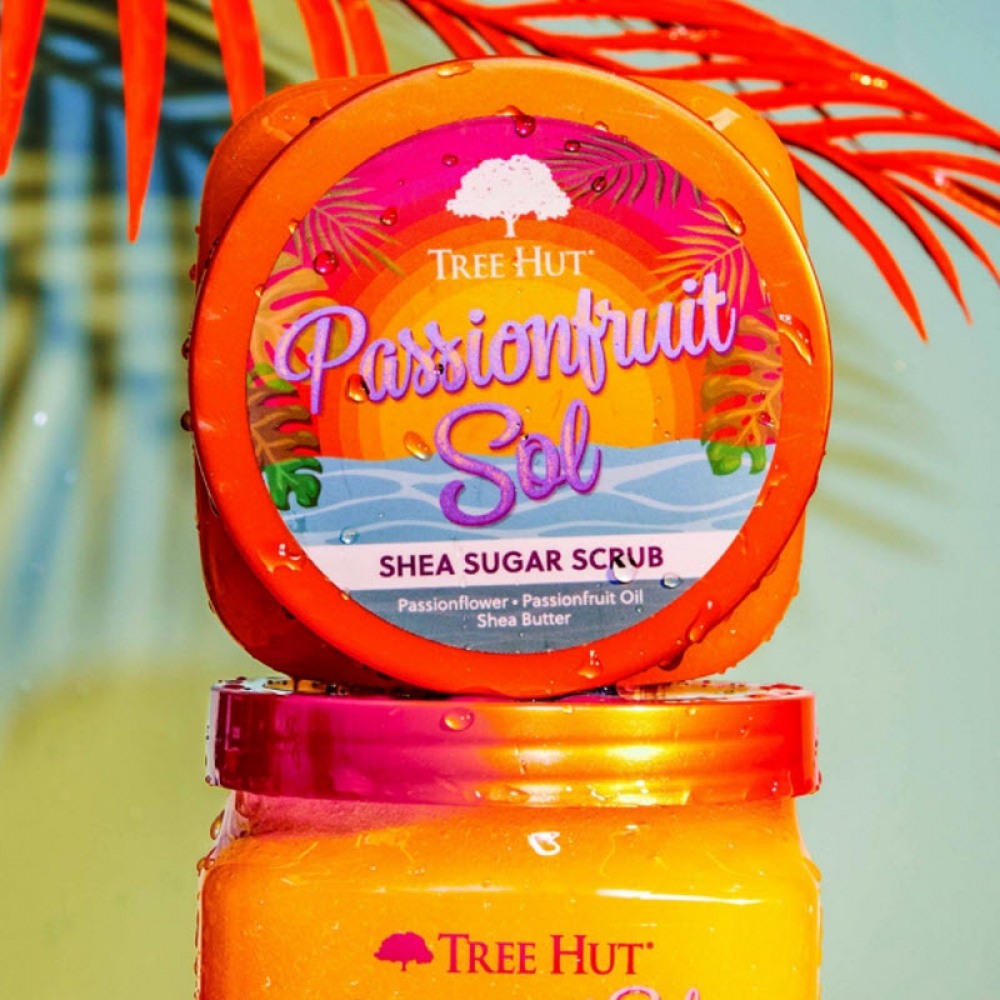 Esfoliante Tree Hut Shea Sugar Scrub Passionfruit Sol 510g